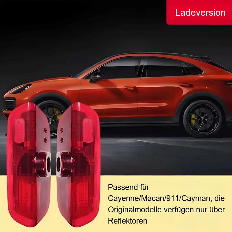 Porsche Einstiegsbeleuchtung Logo