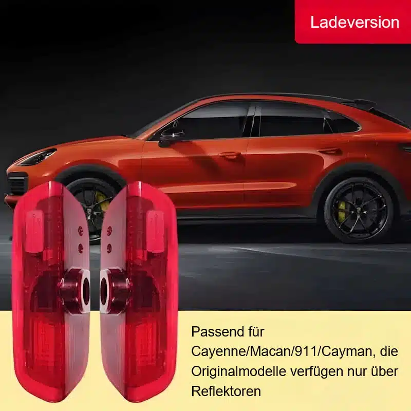 Porsche Einstiegsbeleuchtung Logo