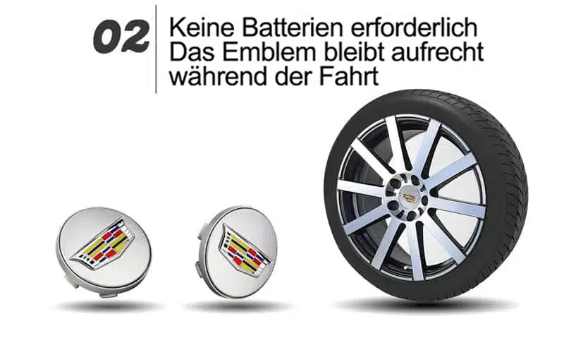 LED Cadillac Nabendeckel