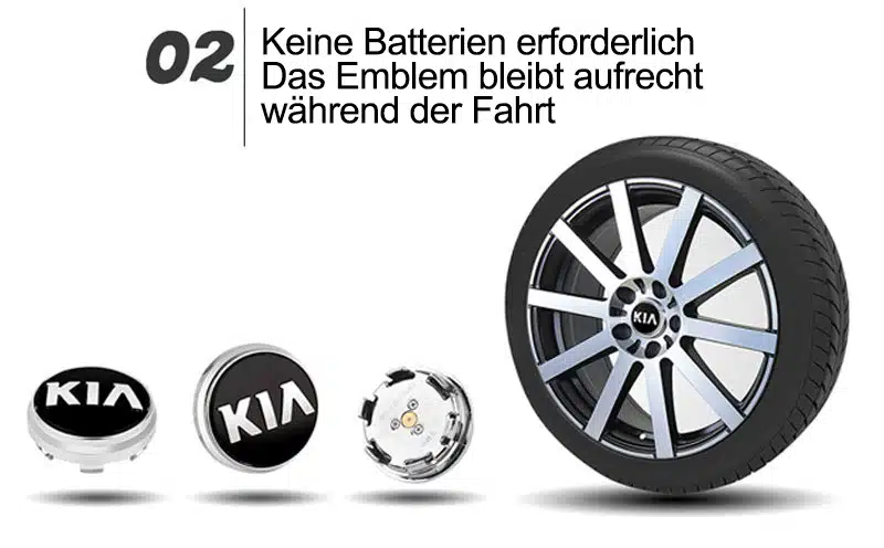 LED KIA Nabendeckel