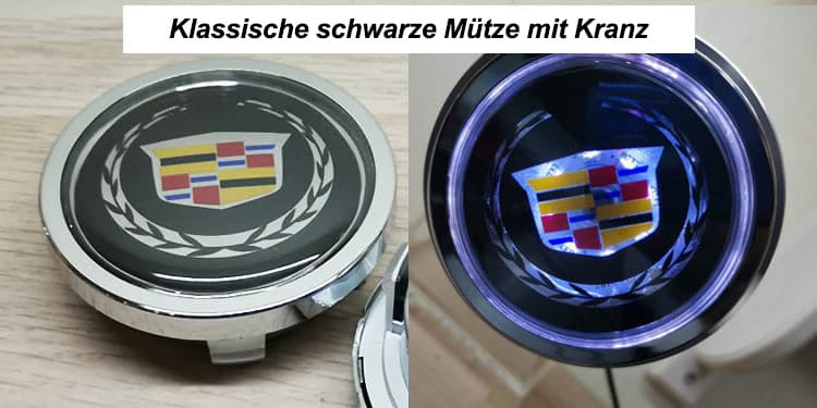 LED Cadillac Nabendeckel